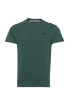 Vintage Logo Emb Tee Tops T-Kortærmet Skjorte Green Superdry