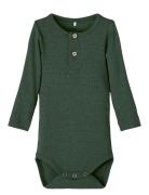 Nbmkab Ls Body Noos Bodies Long-sleeved Green Name It