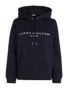 Heritage Hilfiger Hoodie Ls Tops Sweatshirts & Hoodies Hoodies Navy To...