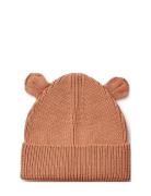 Gina Beanie With Ears Accessories Headwear Hats Beanie Beige Liewood