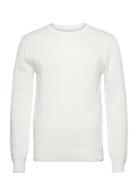 Sdclive Ls Tops Knitwear Round Necks White Solid