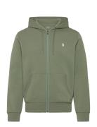 Double-Knit Full-Zip Hoodie Tops Sweatshirts & Hoodies Hoodies Green P...