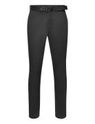 Modern Twill Slim Chino Bottoms Trousers Chinos Black Calvin Klein