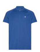 Ace Performance Zip Polo Sport T-Kortærmet Skjorte Blue Björn Borg