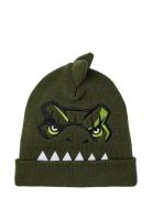 Nmmjovanni Jurassic Knit Hat Vde Accessories Headwear Hats Beanie Khak...