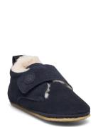 Indoor Shoe Taj Slippers Hjemmesko Navy Wheat