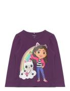 Nmforba Gabby Ls To Sky Tops T-shirts Long-sleeved T-Skjorte Purple Na...