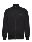 Reg Shield Full Zip Sweat Tops Sweatshirts & Hoodies Sweatshirts Black...