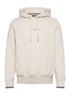 Tommy Logo Tipped Hoody Tops Sweatshirts & Hoodies Hoodies Beige Tommy...