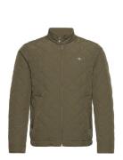 Quilted Windcheater Tynd Jakke Khaki Green GANT