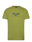 Logo Tee Tops T-Kortærmet Skjorte Green H2O