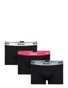 Trunk 3P Power Boxershorts Black BOSS