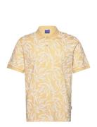 Jorlafayette Aop Ss Polo Tops Polos Short-sleeved Yellow Jack & J S