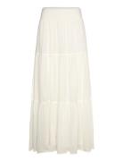 Diamondll Maxi Skirt Lang Nederdel Cream Lollys Laundry