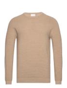 Bs Moritz Regular Fit Knitwear Tops Knitwear Round Necks Beige Bruun &...