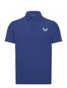 Club Essential Ss Polo Tops Polos Short-sleeved Blue Castore