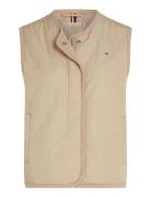 Jersey Lined Vest Vests Padded Vests Beige Tommy Hilfiger