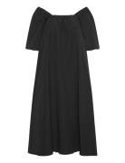 Pampagz Off Shoulder Dress Knælang Kjole Black Gestuz