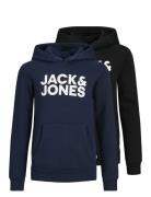 Jjecorp Logo Sweat Hood 2Pk Mp Noos Jnr Tops Sweatshirts & Hoodies Hoo...