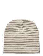 Beanie Melange Rib Accessories Headwear Hats Beanie Beige Huttelihut