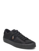 Sayer Canvas & Suede Sneaker Low-top Sneakers Black Polo Ralph Lauren