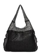 Mesh Pattern Shopper Bag Shopper Taske Black Mango