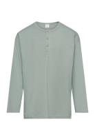 Top Ls Essential Solid Tops T-shirts Long-sleeved T-Skjorte Green Lind...