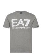 T-Shirt Tops T-Kortærmet Skjorte Grey EA7