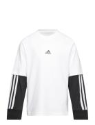 J Jam 2In1 Ls Tops T-shirts Long-sleeved T-Skjorte White Adidas Sports...