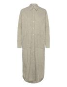 Crinckle Pop Zindi Dress Maxikjole Festkjole Khaki Green Mads Nørgaard