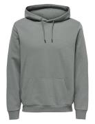 Onsceres Hoodie Sweat Noos Tops Sweatshirts & Hoodies Hoodies Grey ONL...