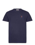 Regular T-Shirt Tops T-Kortærmet Skjorte Navy Revolution