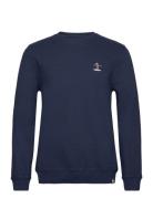 Light Crewneck Tops Sweatshirts & Hoodies Sweatshirts Navy Revolution