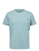 Slhaspen Mini Str Ss O-Neck Tee Noos Tops T-Kortærmet Skjorte Blue Sel...