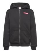 Levi's® Boxtab Full Zip Hoodie Tops Sweatshirts & Hoodies Hoodies Blac...