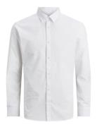 Jjejoe Shirt Ls Plain Noos Tops Shirts Casual White Jack & J S