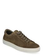 Biaajay 2.0 Oily Suede Low-top Sneakers Khaki Green Bianco