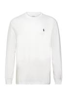 Classic Fit Jersey Long-Sleeve T-Shirt Tops T-Langærmet Skjorte White ...