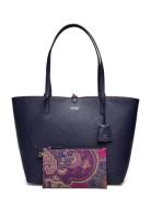 Faux-Leather Large Reversible Tote Bag Shopper Taske Multi/patterned L...