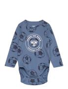 Hmlball Body L/S Bodies Long-sleeved Blue Hummel