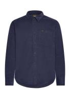 Leesure Shirt Tops Shirts Casual Navy Lee Jeans