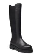 Biadarlene Chelsea Long Boot Leather Lange Støvler Black Bianco