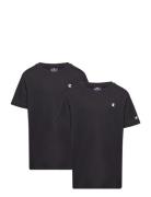 2 Pack Ss Tee Sport T-Kortærmet Skjorte Black Champion