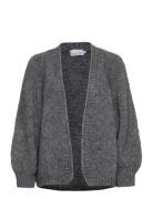 Fora Knit Cardigan Tops Knitwear Cardigans Grey Noella