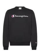 Crewneck Sweatshirt Tops Sweatshirts & Hoodies Sweatshirts Black Champ...