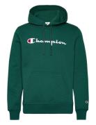 Hooded Sweatshirt Tops Sweatshirts & Hoodies Hoodies Green Champion