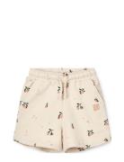 Gram Printed Sweatshorts Bottoms Shorts Cream Liewood