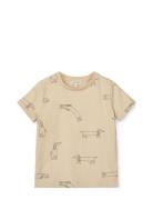 Apia Baby Printed Shortsleeve T-Shirt Tops T-Kortærmet Skjorte Beige L...