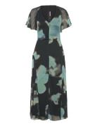 Chiffon Flowy Maxi Dress Maxikjole Festkjole Black ROTATE Birger Chris...