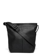 Small Shoulder Bag Black Grained Leather Bags Small Shoulder Bags-cros...